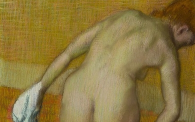 FEMME PRENANT UN TUB, Edgar Degas