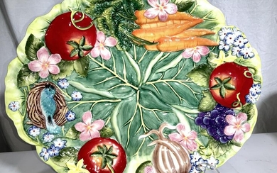 FITZ&FLOYD Country Chic Majolica Plate