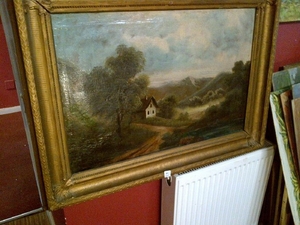 Fine Late 19th c, French School Oil on Canvas.