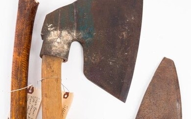 Floral Antique Hewing Axes
