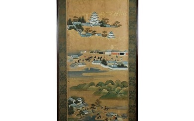 Framed 19th/20th C. Chinese Scroll Painting