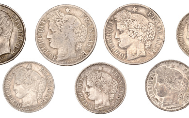 France, Second Republic (1848-1852), 50 Centimes (3), 1850bb, 1851a, 1852a (Gad. 411-2);...