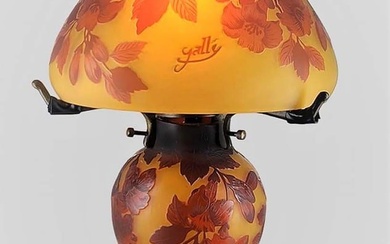 French Art Nouveau Emile Galle Style Lamp