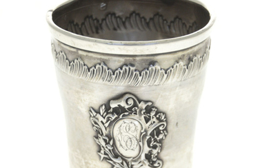 French Sterling Silver Cup Beaker, Circa 1900.