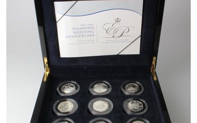 GB & Commonwealth hexagonal silver proof Crowns (18): Royal ...