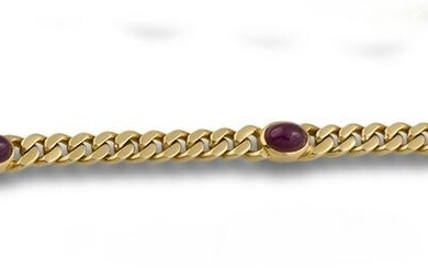 GOLD BRACELET WITH RUBIES