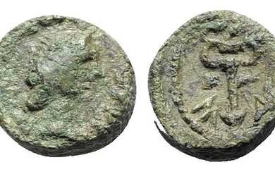 Gaul, Massalia, after 49 BC. Æ (11mm, 2.53g, 7h). Laureate...