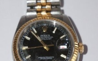 Gentleman's Two Tone Rolex Wrist Watch