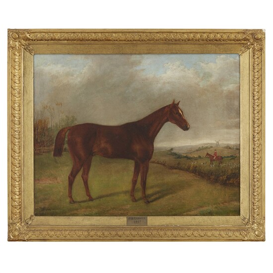George Henry Laporte (English, 1799-1873) A Horse in the Field