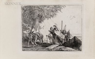 Giovanni Domenico Tiepolo (Italian, 1727-1804) The Holy Family Disembarking