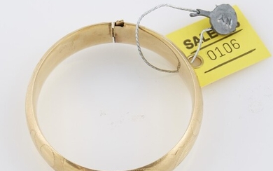 Gold Rigid Bracelet, 14K 12 dwt., damaged