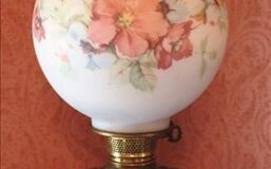 Gone with the Wind Lamp w Blue Shade