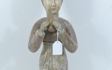 Great terracotta musician, China Tang (Ht.65cm + thermoluminescence certificate)