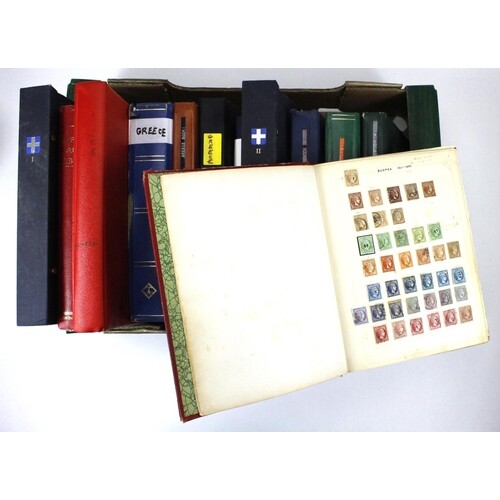 Greece in several albums / stockbooks, mostly used except fo...