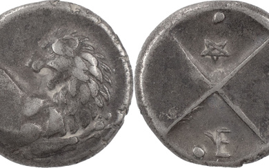 Greek Coins THRACE. Chersonesos. AR Hemidrachm 2.37 g. 386-338...