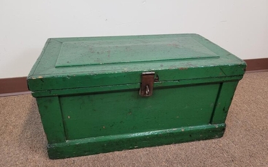 Green Painted Carpenters Chest