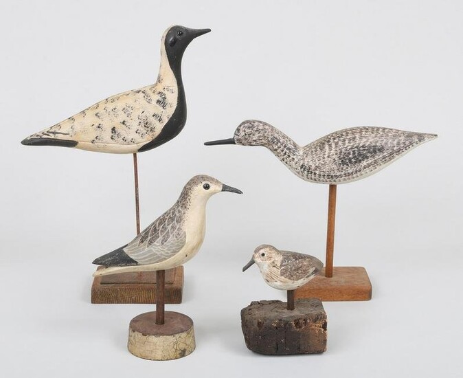 Group of (4) Contemporary shorebirds