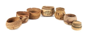 Group of Southwestern and California Baskets