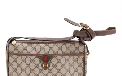 SOLD. Gucci: "Accessory Collection Web GG Zip Crossbody" A bag of brown monogram canvas, brown leather trimmings – Bruun Rasmussen Auctioneers of Fine Art