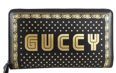 Gucci Spring 2018 Guccy Moon and Stars Zip Around