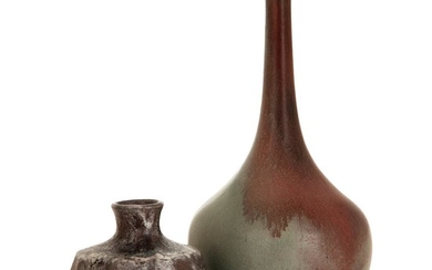HENRI-LÉON CHARLES ROBALBHEN (1862-1906) & HENRI-LAURENT DESROUSSEAUX (1862-1906) A set of two stoneware vases