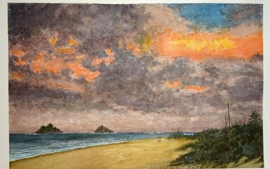 Hawaii Painting Twilight at Lanikai Beach Segedin #144