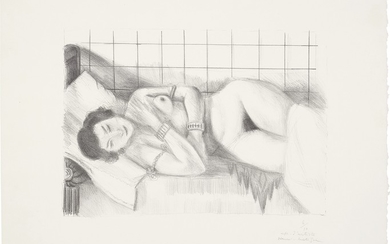 Henri Matisse, Figure endormie, châle sur les jambes (Sleeping Figure, Shawl over Legs)