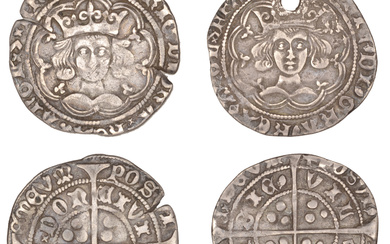 Henry VI (First reign, 1422-1461), Pinecone-Mascle issue, Groats (2), Pinecone-Mascle issue Calais,...