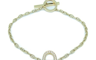 Hermes 0.16ct Diamond Farandole Bracelet 18K Pink Gold
