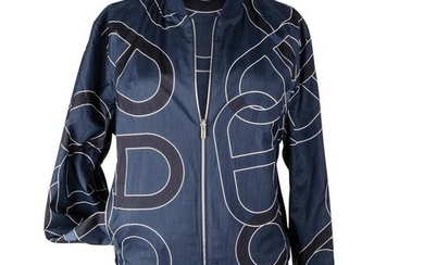 Hermes Men's Jacket Chaine D'Ancre Design Blue
