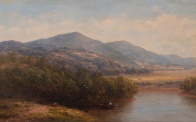 Homer Dodge Martin, New York, Minnesota (1836-1897), Hudson River Valley Landscape, oil on canvas