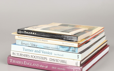 J.M.W. TURNER. Eight books, second half of the 20th century.
