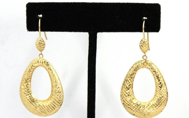 Jacmel Mauritius Designer 14K Yellow Gold Earrings