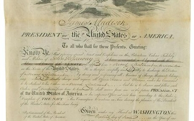 James Madison Document Signed