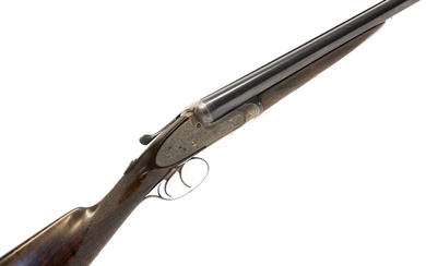 James McCririck and Sons 12 bore side by side shotgun...