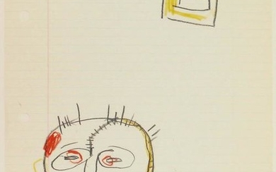 Jean-Michel Basquiat (1960-1988) Drawing On Paper