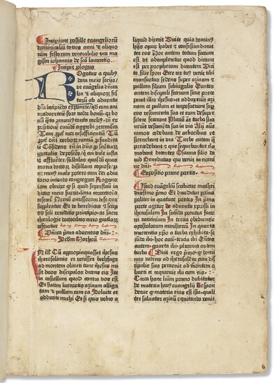 Johannes de Sancto Laurentio's Postillae evangeliorum dominicalium totius anni et aliquorum festorum