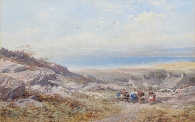 John Syer R.I. (British 1815-1885) "Near Harlech, Merionethshire"