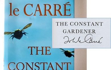 John le Carre: The Constant Gardener Signed by author, John le Carre on the title page.