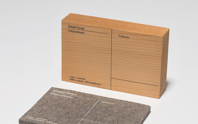 Joseph Beuys, Holzpostkarte (Wood Postcard); and Filzpostkarte (Felt Postcard) (S. 104, 539)
