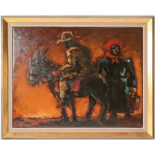 Joseph Herman R.A. (British 1911-2000) "Rider And Peasant" O...