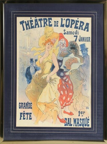 Jules Cheret, Theatre de L'Opera, Offset Lithograph