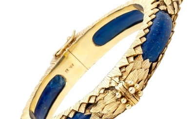 Lapis Gold Bracelet