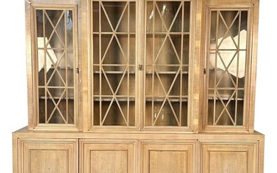 Large Mid-Century Modern Breakfront / Bookcase