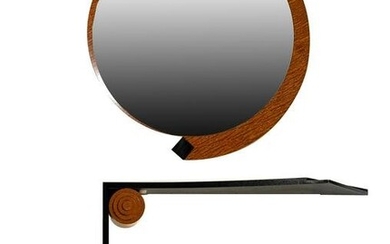 Lee Weitzman Zig Zag Wall Shelf and Spiral Mirror