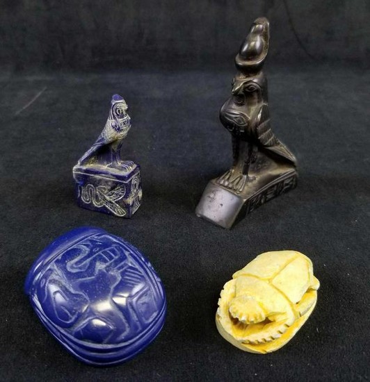 Lot of 4 Egyptian Artifacts Souvenirs
