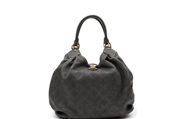 Louis Vuitton - Borse Bag Grey monogram tahina leather double handles bag, metal gilt details, cm 35, with dustbag