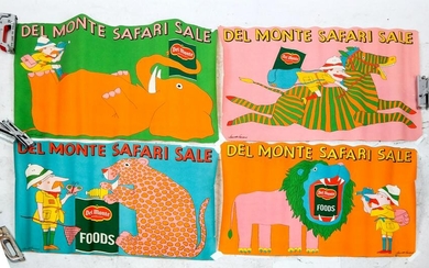Lowell Herrero: 4 "Del Monte Safari" Posters