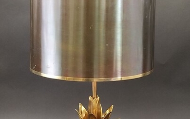 MAISON CHARLES PARIS Lampe Lotus en bronze... - Lot 6 - Osenat