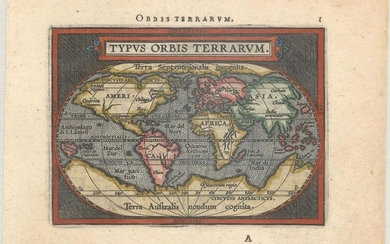 MAP, World, Ortelius/Galle